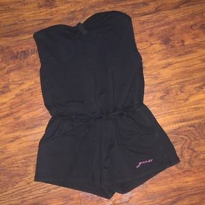 Guess black tube top romper